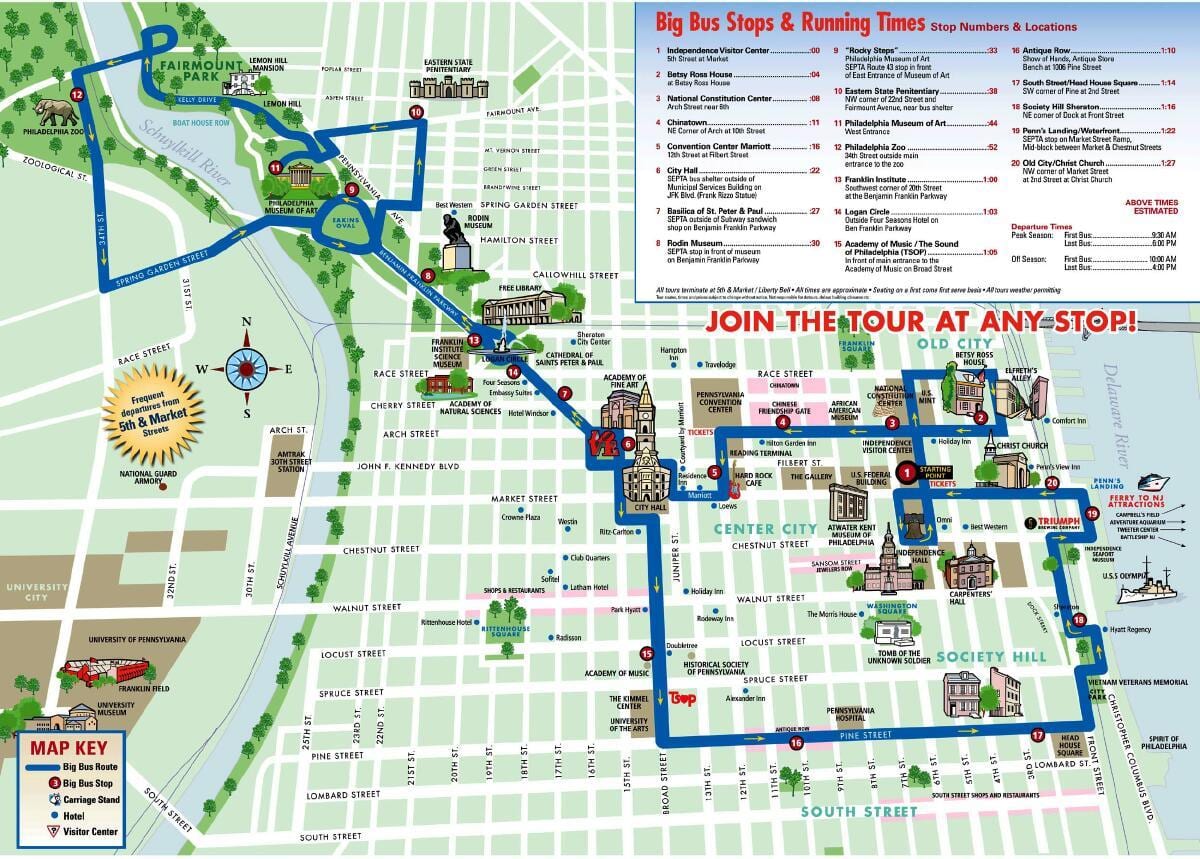 kocsi térkép Philadelphia