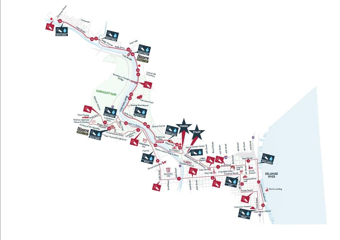 Philadelphia maraton térkép 2015
