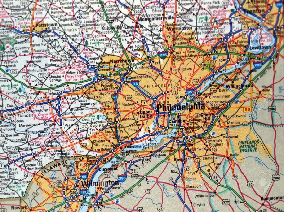 térkép Philadelphia pa