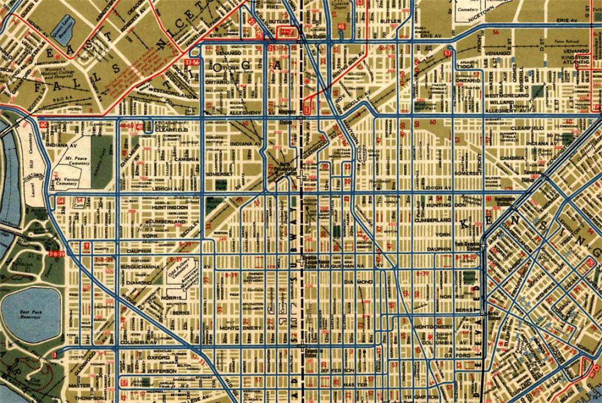 utca térkép Philadelphia