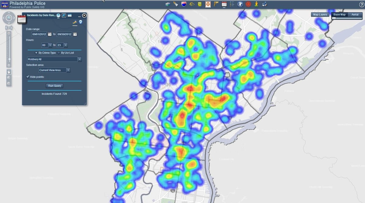 Philly biztonsági térkép