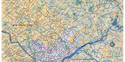 Philly-kerékpáros térkép