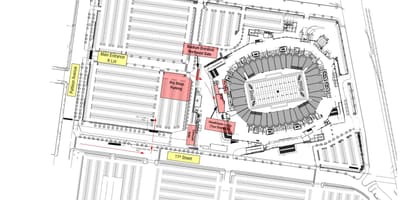 Lincoln financial field parkoló térképen