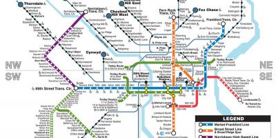 Térkép Phila metró