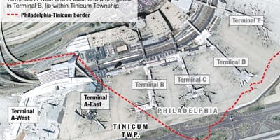 Philadelphia nemzetközi repülőtér térkép