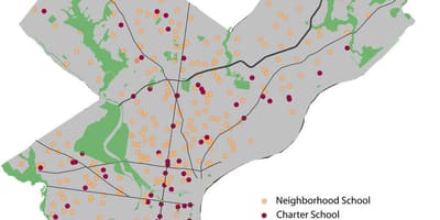 Philadelphia iskola kerületi térkép