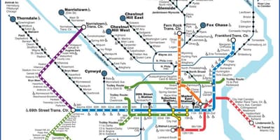 Septa térkép Philadelphia