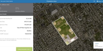 Térkép Philadelphia stormwater 