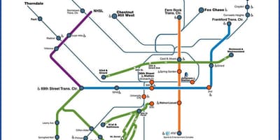 Septa térkép Philly