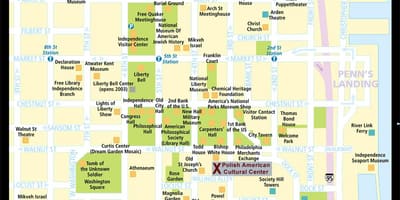 Térkép történelmi Philadelphia