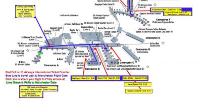 Repülőtér térkép Philadelphia