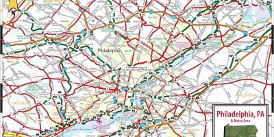 Philadelphia, Pennsylvania térkép